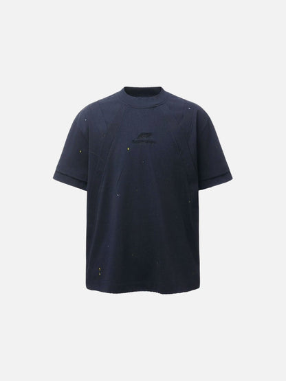 DAXUEN Oversized short-sleeved paint splash t-shirt