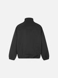 DAXUEN pale grey bomber jacket with multiple zippered pockets