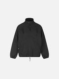 DAXUEN pale grey bomber jacket with multiple zippered pockets