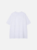 DAXUEN Oversized crew neck t-shirt with palm tree graphics