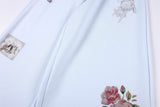 DAXUEN pastel pink and blue floral graphic wide-leg sweatpants