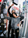 Patchwork Acid-Wash Fleece Hoodie