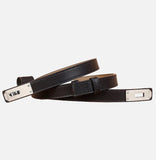 DAXUEN pebbled leather belt with twist-lock buckle