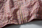 DAXUEN pink and blue plaid bomber jacket