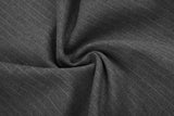 DAXUEN black pinstriped wide-leg trousers