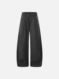 DAXUEN High-waisted wide-leg pinstriped trousers