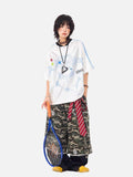DAXUEN white oversized pixelated anime character tee