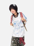 DAXUEN white oversized pixelated anime character tee