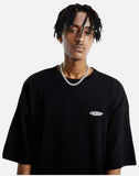 DAXUEN black pixelated portraits back graphic tee