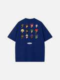 Pixelated Portraits Back Graphic Tee