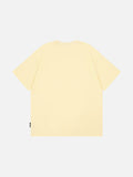 DAXUEN Loose-fitting plaid apple embroidered T-shirt