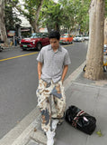 Plaid Button-Up Short Sleeve Shirt