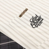 DAXUEN cream oversized plaid tie long-sleeve shirt