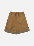 Chill Vibes Wide-Leg Cuffed Shorts