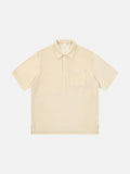 Velvet Vibe Loose Polo Shirt