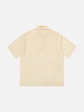 Velvet Vibe Loose Polo Shirt