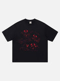 DAXUEN Graphic T-shirt featuring dogs and a cat