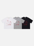 DAXUEN Graphic T-shirt featuring dogs and a cat