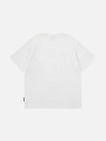 DAXUEN Playful apple graphic T-shirt with bear design