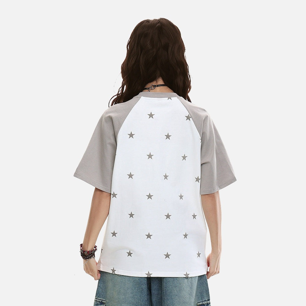DAXUEN Relaxed fit short-sleeved t-shirt with cat graphic