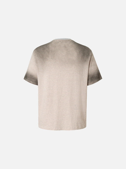 DAXUEN Light grey short-sleeved relaxed-fit t-shirt with cat graphic