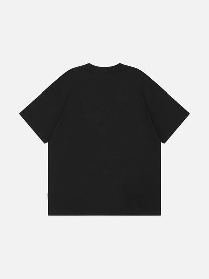 DAXUEN Playful cat graphic t-shirt