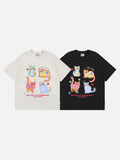 DAXUEN Playful cat graphic t-shirt