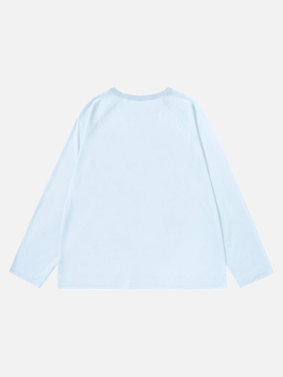 DAXUEN Long-sleeve t-shirt with crayon graphic
