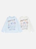 DAXUEN Long-sleeve t-shirt with crayon graphic