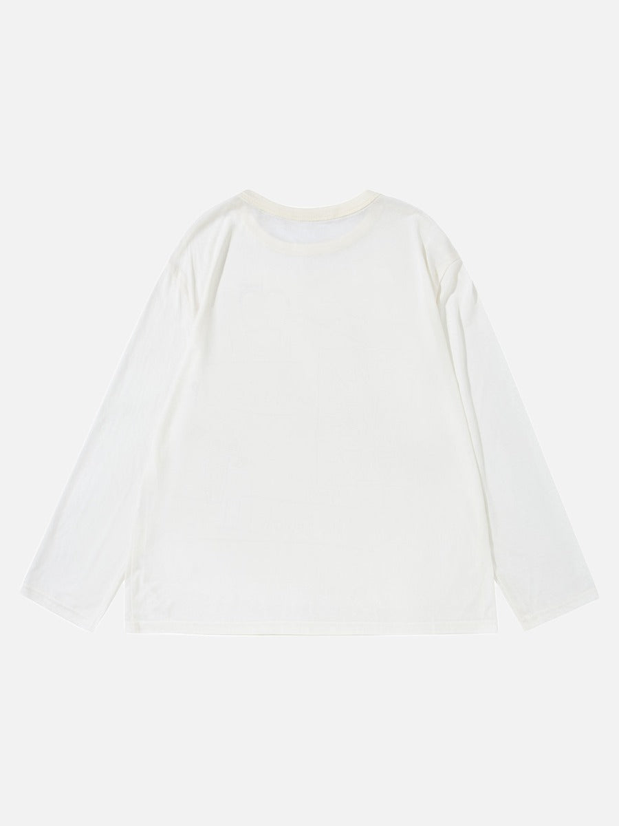 DAXUEN Long-sleeve t-shirt with crayon graphic