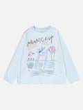 DAXUEN Long-sleeve t-shirt with crayon graphic