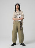 DAXUEN Playful Poodle Appliqué Button-Up Shirt | DAXUEN — model photo