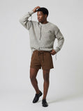 DAXUEN Polka dot casual shorts with drawstring waistband — model photo