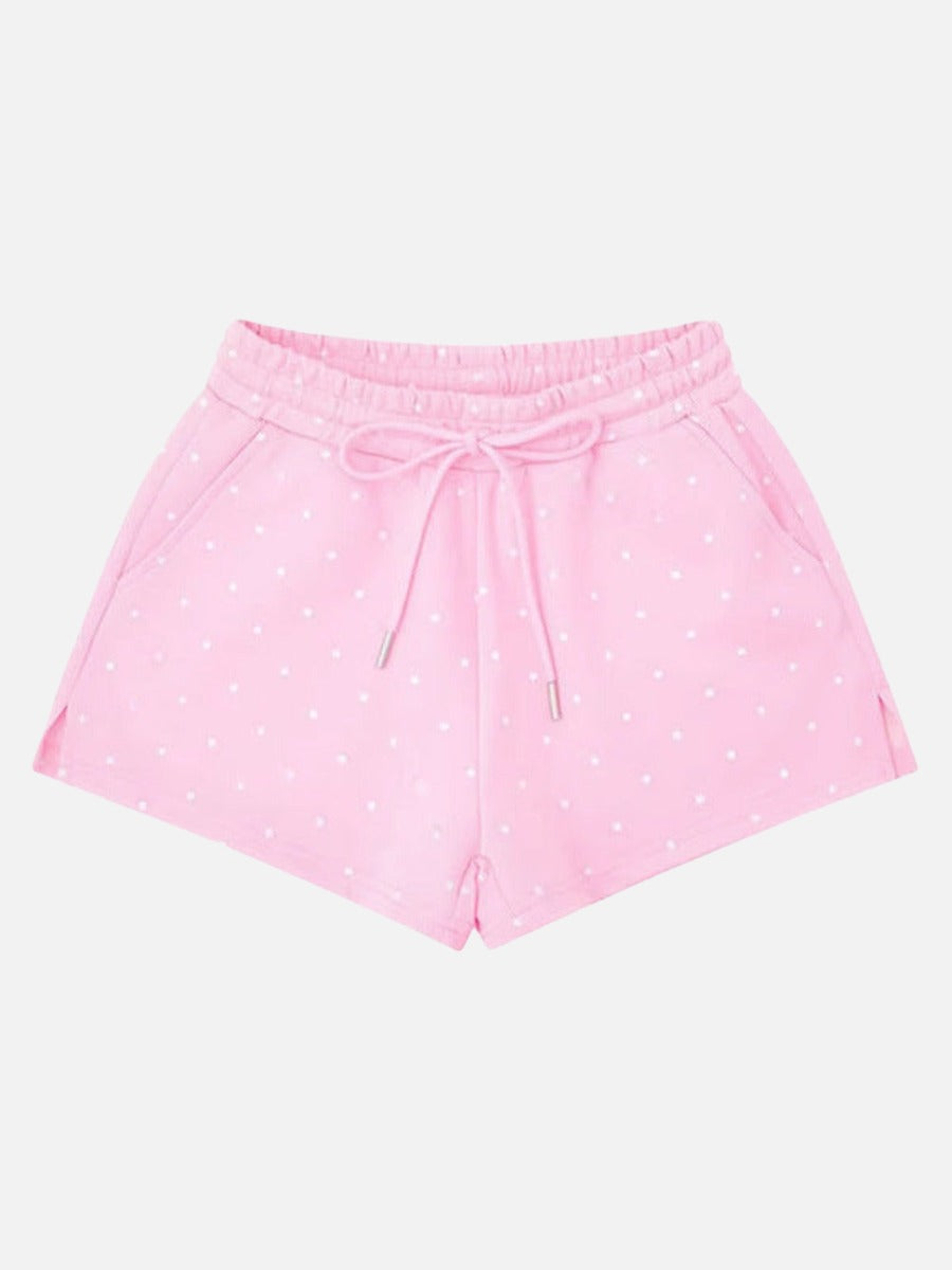 DAXUEN Polka dot casual shorts with drawstring waistband
