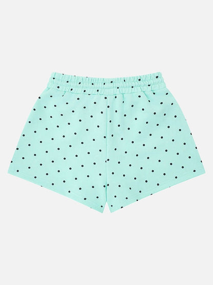 DAXUEN Polka dot casual shorts with drawstring waistband