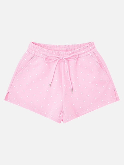 DAXUEN Polka dot casual shorts with drawstring waistband