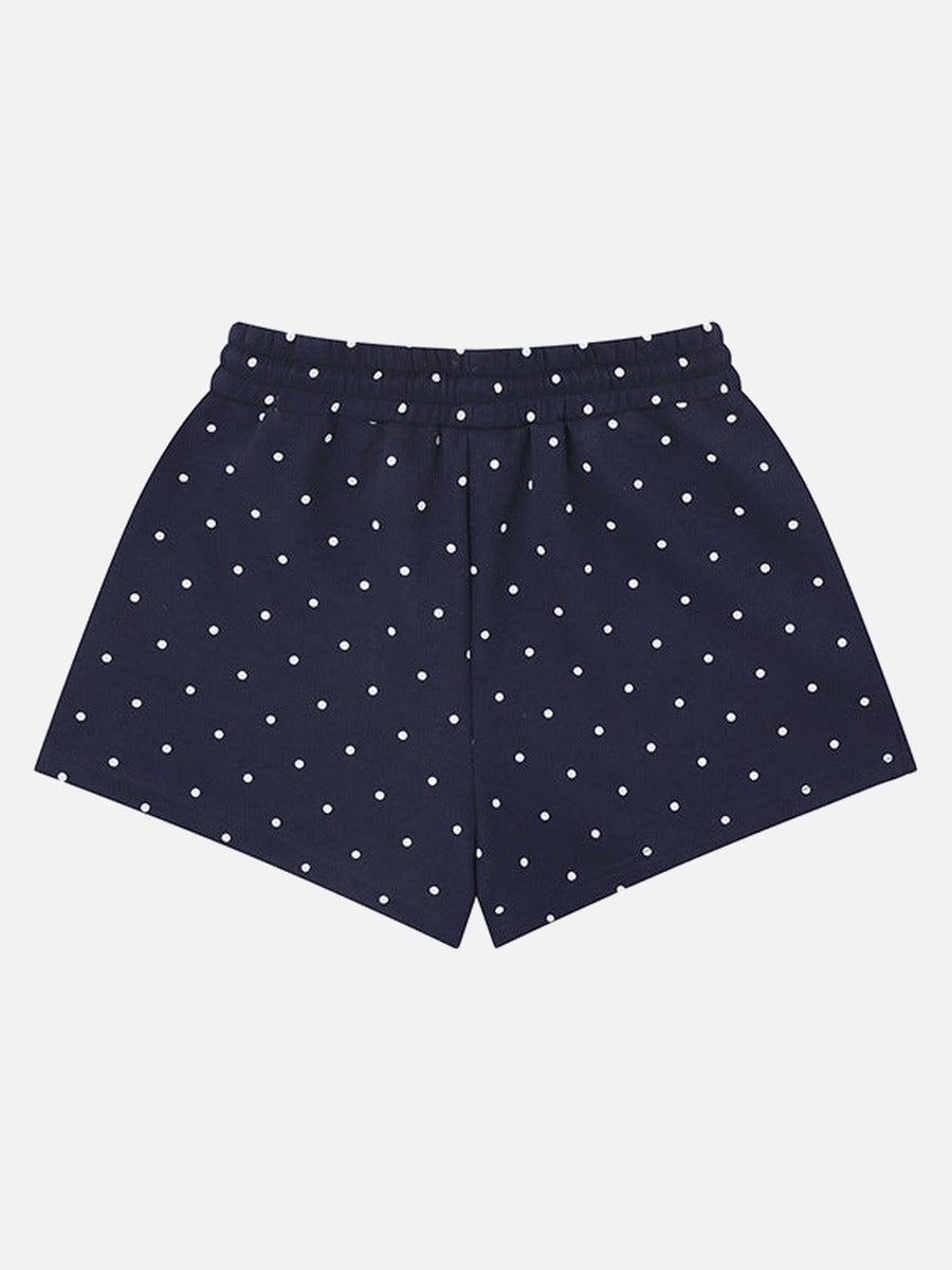 DAXUEN Polka dot casual shorts with drawstring waistband