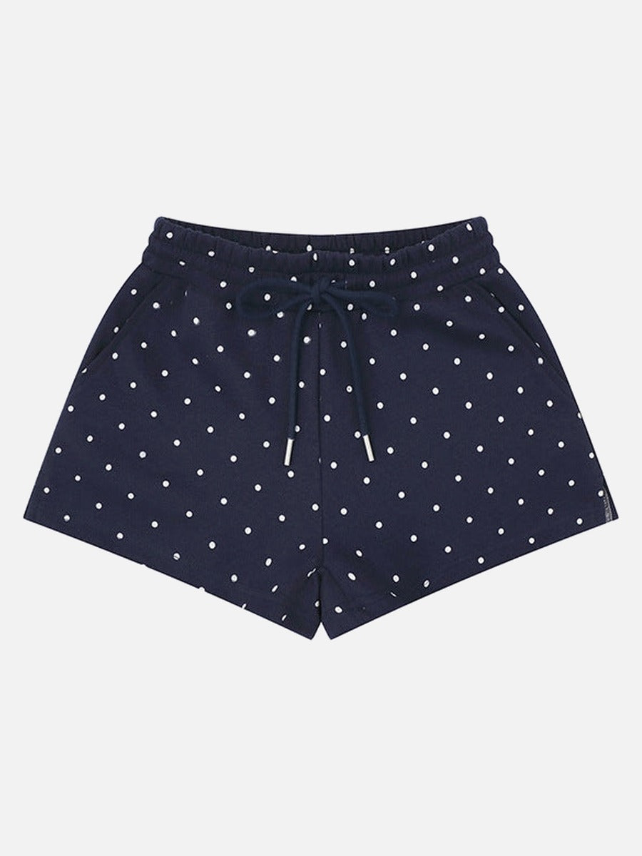 DAXUEN Polka dot casual shorts with drawstring waistband