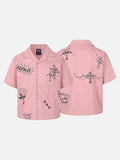DAXUEN Polka-dot short-sleeve shirt with graphic prints