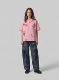 DAXUEN Polka-Dot Cross Casual Shirt | DAXUEN — model photo