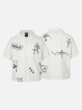 DAXUEN Polka-dot short-sleeve shirt with graphic prints