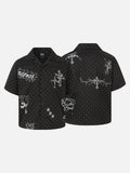 DAXUEN Polka-dot short-sleeve shirt with graphic prints