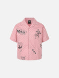 DAXUEN Polka-dot short-sleeve shirt with graphic prints