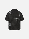 DAXUEN Polka-dot short-sleeve shirt with graphic prints