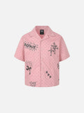 DAXUEN Polka-dot short-sleeve shirt with graphic prints
