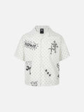 DAXUEN Polka-dot short-sleeve shirt with graphic prints