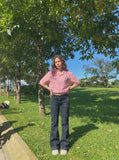 DAXUEN Polka-Dot Cross Casual Shirt | DAXUEN — model photo