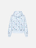 DAXUEN Polka dot full-zip hooded sweatshirt