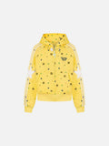 DAXUEN Polka dot full-zip hooded sweatshirt