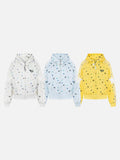 DAXUEN Polka dot full-zip hooded sweatshirt